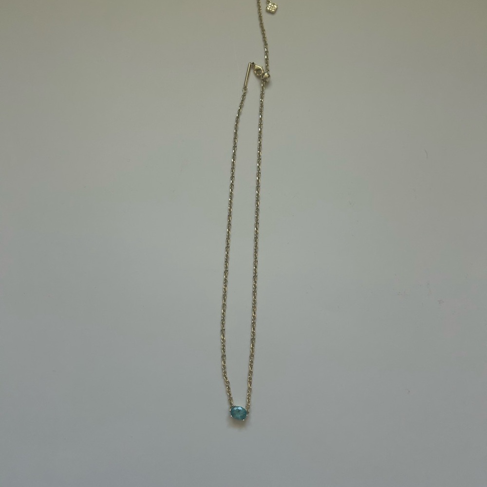 Kendra Scott Cailin Pendant Necklace Aqua Crystal